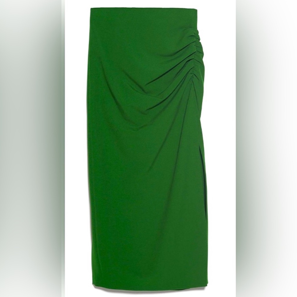 Zara Green Midi Skirt
